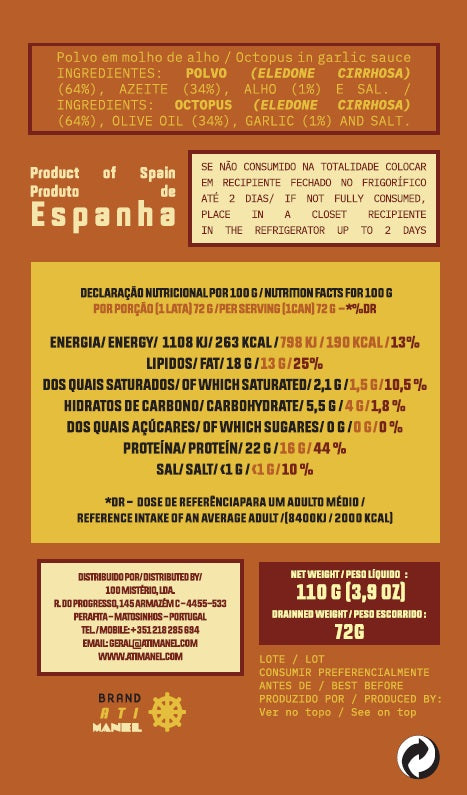 Oktopus in Knoblauchsoße