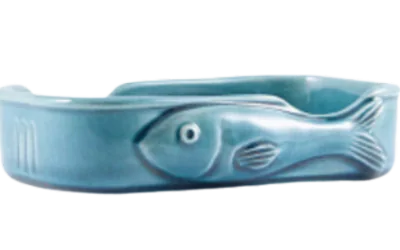 Keramik-Sardine - Jadeblau
