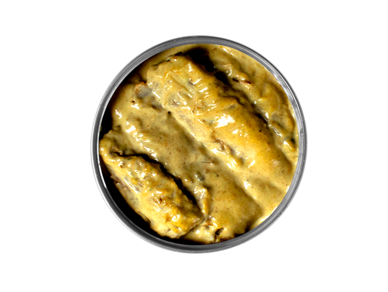 Makrelenfilet in Currysoße