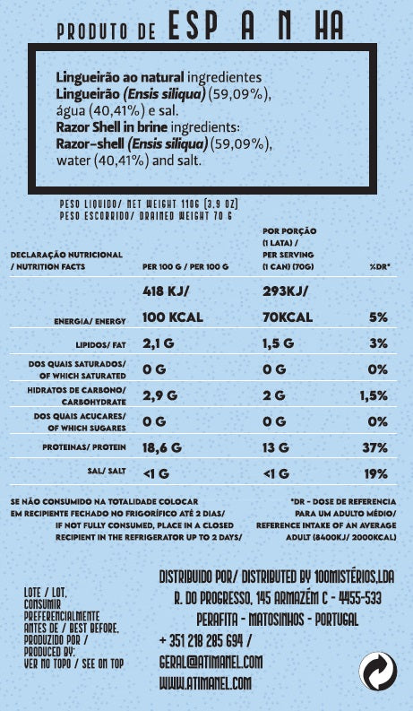 Messermuscheln im Eigensaft