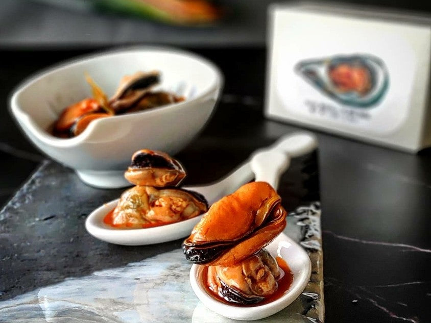 Mexilhões fritos em Escabeche