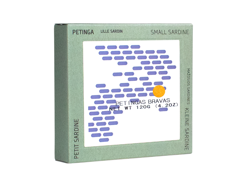 Kleine Sardinen (Petingas) in Brava-Soße