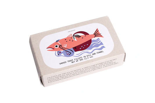 Filetes de Truta Fumados a Frio com Endro e Funcho