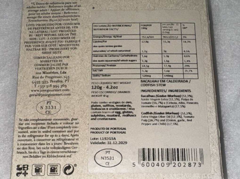 Kabeljau nach Caldeirada-Art (Eintopf)