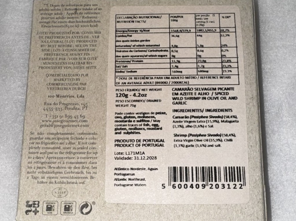 Wildgarnelen mit Knoblauch in Scharfem Olivenöl